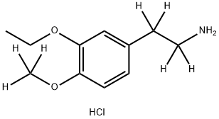 2-(3-Ethoxy-4-methoxy-d3-phenyl)ethyl-1,1,2,2-d4-amine HCl