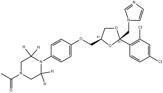 (±)-Ketoconazole-d4 (piperazine-3,3,5,5-d4) (cis-isomers)