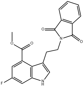 Methyl3-(2-(1,3-dioxoisoindolin-2-yl)ethyl)-6-fluoro-1H-indole-4-carboxylate