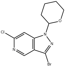 3-溴-6-氯-1-四氢吡喃-2-基-吡唑并[4,3-c]吡啶