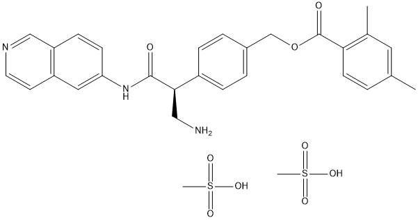 (S)-4-(3-氨基-1-(异喹啉-6-基氨基)-1-氧代丙烷-2-基)苄基 2,4-二甲基苯甲酸酯二甲磺酸盐