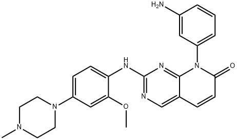 8-(3-aminophenyl)-2-((2-methoxy-4-(4-methylpiperazin-1-yl)phenyl)amino)pyrido[2,3-d]pyrimidin-7(8H)-one
