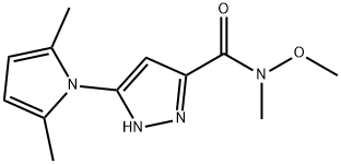 3-(2,5-dimethyl-1H-pyrrol-1-yl)-N-methoxy-N-methyl-1H-pyrazole-5-carboxamide