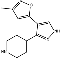 3-Methyl-5-(3-(piperidin-4-yl)-1H-pyrazol-4-yl)isoxazole