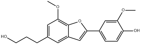 2-(4-Hydroxy-3-methoxyphenyl) -7-methoxy-5-benzofuranpropanol