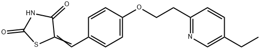 5-[[4-[2-(5-乙基-2-吡啶基)-乙氧基]-苯基]甲烯基]-2,4-噻唑烷酮