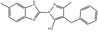4-Benzyl-3-methyl-1-(6-methyl-1H-benzo[d]imidazol-2-yl)-1H-pyrazol-5-ol