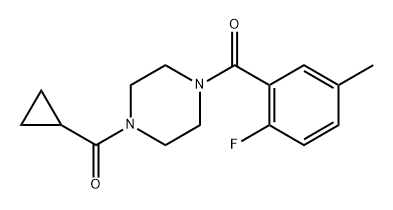 (4-Cyclopropanecarbonyl-piperazin-1-yl)-(2-fluoro-5-methyl-phenyl)-methanone