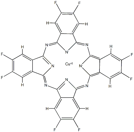 2,3,9,10,16,17,23,24-八氟酞菁铜(II)(升华纯化)