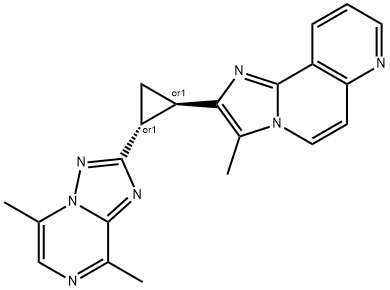 rel-2-((1R,2R)-2-(5,8-二甲基-[1,2,4]三唑并[1,5-a]吡嗪-2-基)环丙基)-3-甲基咪唑并[2,1 1-F][1,6]二氮杂萘