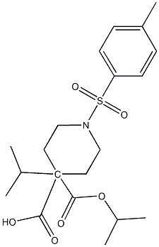 4,4-bis(propan-2-yl) 1-(4-methylbenzenesulfonyl)piperidine-4,4-dicarboxylate