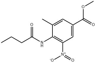 4-(丁酰氨基)-3-甲基-5-硝基苯甲酸甲酯