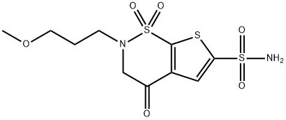 2-(3-Methoxypropyl)-4-oxo-3,4-dihydro-2H-thieno[3,2-e][1,2]thiazine-6-sulfonamide 1,1-dioxide