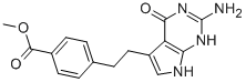 4-[2-(2-Amino-4,7-dihydro-4-oxo-1H-pymol[2,3-d]pyrimodin-5-yl)ethyl]benzoic acid methyl ester