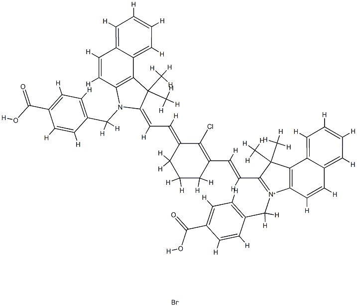 3-(4-羧基苄基)-2-(2-(3-(2-(3-(4-羧基苄基)-1,1-二甲基-1H-苯并[e]吲哚-2(3H)-亚基)亚乙基)-2-氯环己-1-烯-1-基)乙烯基)-1,1-二甲基-1H-苯并[e]吲哚-3-鎓