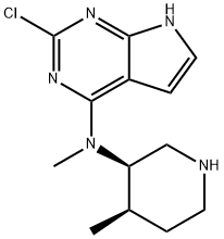 2-氯-N-甲基-N-((3R,4R)-4-甲基哌啶-3-基)-7H-吡咯并[2,3-d]嘧啶-4-胺