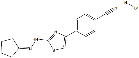 4-(2-(2-环戊亚基肼基)噻唑-4-基)苯甲腈 氢溴酸盐