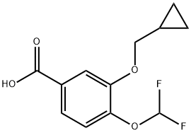 3-Cyclopropylmethoxy-4-difluoromethoxybenzoic acid