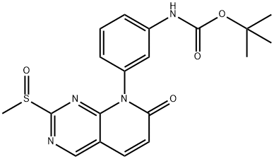 tert-butyl (3-(2-(methylsulfinyl)-7-oxopyrido[2,3-d]pyrimidin-8(7H)-yl)phenyl)carbamate