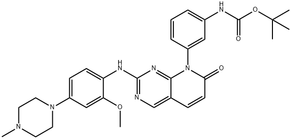 tert-butyl (3-(2-((2-methoxy-4-(4-methylpiperazin-1-yl)phenyl)amino)-7-oxopyrido[2,3-d]pyrimidin-8(7H)-yl)phenyl)carbamate