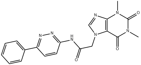 2-(1,3-二甲基-2,6-二氧代-1,2,3,6-四氢-7H-嘌呤-7-基)-N-(6-苯基哒嗪-3-基)乙酰胺