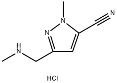 1-甲基-3-((甲基氨基)甲基)-1H-吡唑-5-甲腈盐酸盐