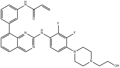 N-(3-(2-((2,3-二氟-4-(4-(2-羟乙基)哌嗪-1-基)苯基)氨基)喹啉-8-基)苯基)丙烯酰胺