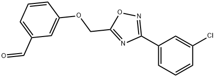 3-((3-(3-Chlorophenyl)-1,2,4-oxadiazol-5-yl)methoxy)benzaldehyde