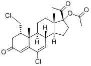 17-Acetyloxy-6-chloro-1α-chloromethylpregna-4,6-diene-3,20-dione