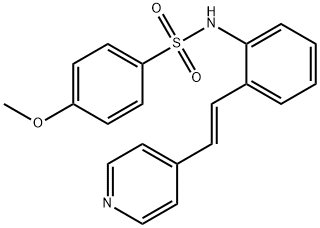 (E)-4-甲氧基-N-(2-(2-(吡啶-4-基)乙烯基)苯基)苯磺酰胺