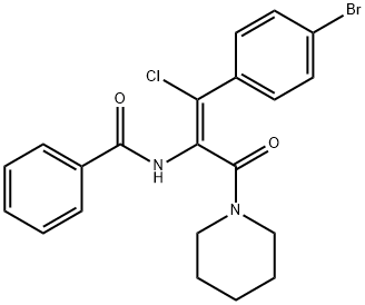 (Z)-N-(1-(4-溴苯基)-1-氯-3-氧代-3-(哌啶-1-基)丙-1-烯-2-基)苯甲酰胺