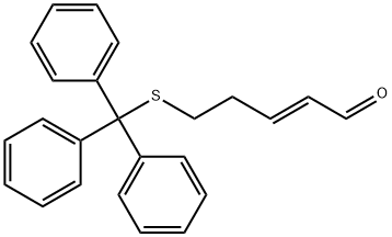 (E)-5-(Tritylthio)pent-2-enal