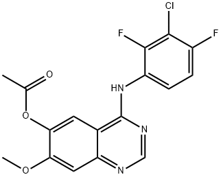 4-((3-Chloro-2,4-difluorophenyl)amino)-7-methoxyquinazolin-6-ylacetate