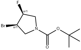 tert-butyl cis-3-bromo-4-fluoropyrrolidine-1-carboxylate