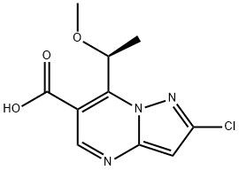 (S)-2-Chloro-7-(1-methoxy-ethyl)-pyrazolo[1,5-a]pyrimidine-6-carboxylic acid
