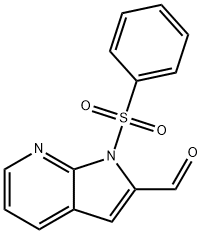 1-(benzenesulfonyl)-1H-pyrrolo[2,3-b]pyridine-2-carbaldehyde