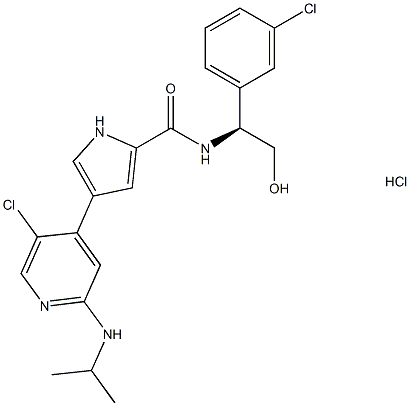 (S)-4-(5-氯-2-(异丙胺基)吡啶-4-基)-N-(1-(3-氯苯基)-2-羟乙基)-1H-吡咯-2-酰胺盐酸盐