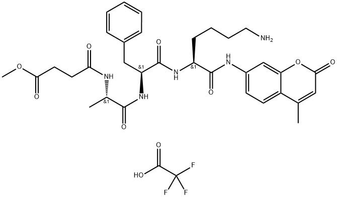 MeOSuc-Ala-Phe-Lys-AMC trifluoroacetate salt