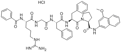 Bz-Arg-Gly-Phe-Phe-Pro-4MβNA · HCl