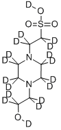 N-2-Hydroxyethylpiperazine-N′-ethanesulfonic Acid-d18