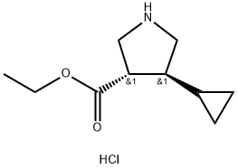 ethyl trans-4-cyclopropylpyrrolidine-3-carboxylate hydrochloride