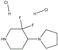 3,3-Difluoro-4-(pyrrolidin-1-yl)piperidine dihydrochloride