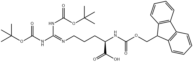 N-[(9H-芴-9-基甲基)羰基]-N’,N’’-二[叔丁氧羰基]-D-精氨酸