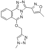 3-(5-Methylisoxazol-3-yl)-6-[(1-methyl-1H-1,2,3-triazol-4-yl)methoxy][1,2,4]triazolo[3,4-a]phthalazine