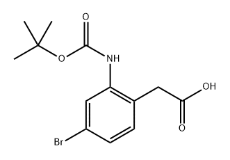 (4-Bromo-2-tert-butoxycarbonylamino-phenyl)-acetic acid