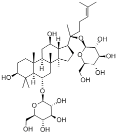 (2R,3R,4S,5S,6R)-2-(((3S,5R,6S,8R,9R,10R,12R,13R,14R,17S)-3,12-二羟基-4,4,8,10,14-五甲基-17-((S)-6-甲基-2-(((2S,3R,4S,5S,6R)-3,4,5-三羟基-6-(羟甲基)四氢-2H-吡喃-2-基)氧基)庚烷-5-烯-2-基)十六氢-1H-环戊二烯并[a]菲-6-基)氧基)-6-(羟甲基)四氢-2H-吡喃-3,4,5-5三醇