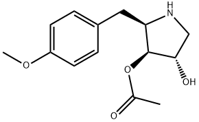 (2R,3S,4S)-4-Hydroxy-2-(4-methoxybenzyl)pyrrolidin-3-yl acetate