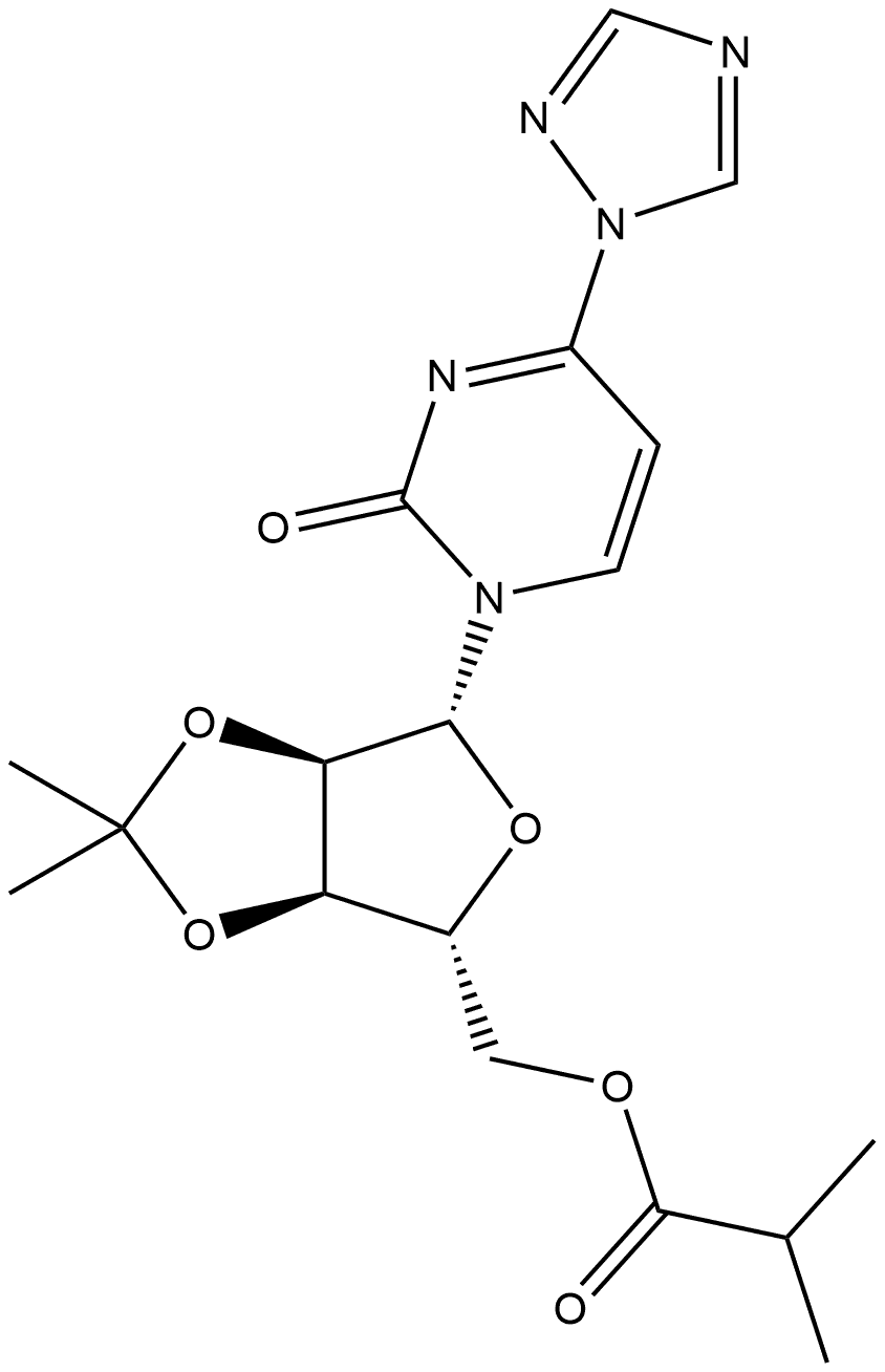 ((3aR,4R,6R,6aR)-2,2-dimethyl-6-(2-oxo-4-(1H-1,2,4-triazol-1-yl)pyrimidin-1(2H)-yl)tetrahydrofuro[3,4-d][1,3]dioxol-4-yl)methyl isobutyrate