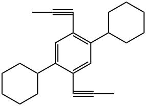 聚(2,5-双环己基苯撑-1,4-乙炔撑)