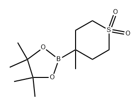 4,4,5,5-Tetramethyl-2-(4-methyl-1,1-dioxo-hexahydro-1l6-thiopyran-4-yl)-[1,3,2]dioxaborolane